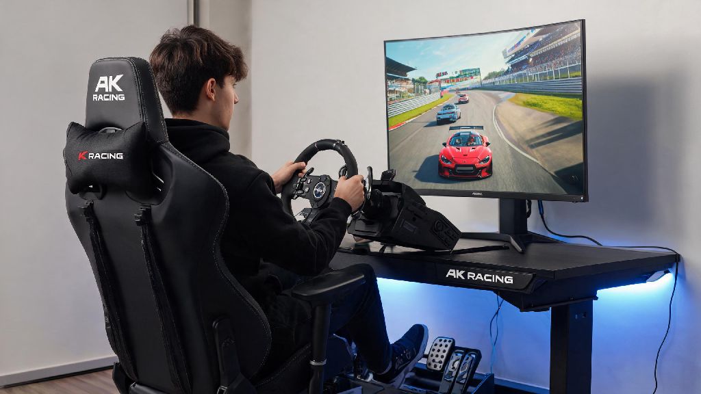 AK Racing Summit Desk and Master Series Carbon Black Chair Setup Guide for Gamers